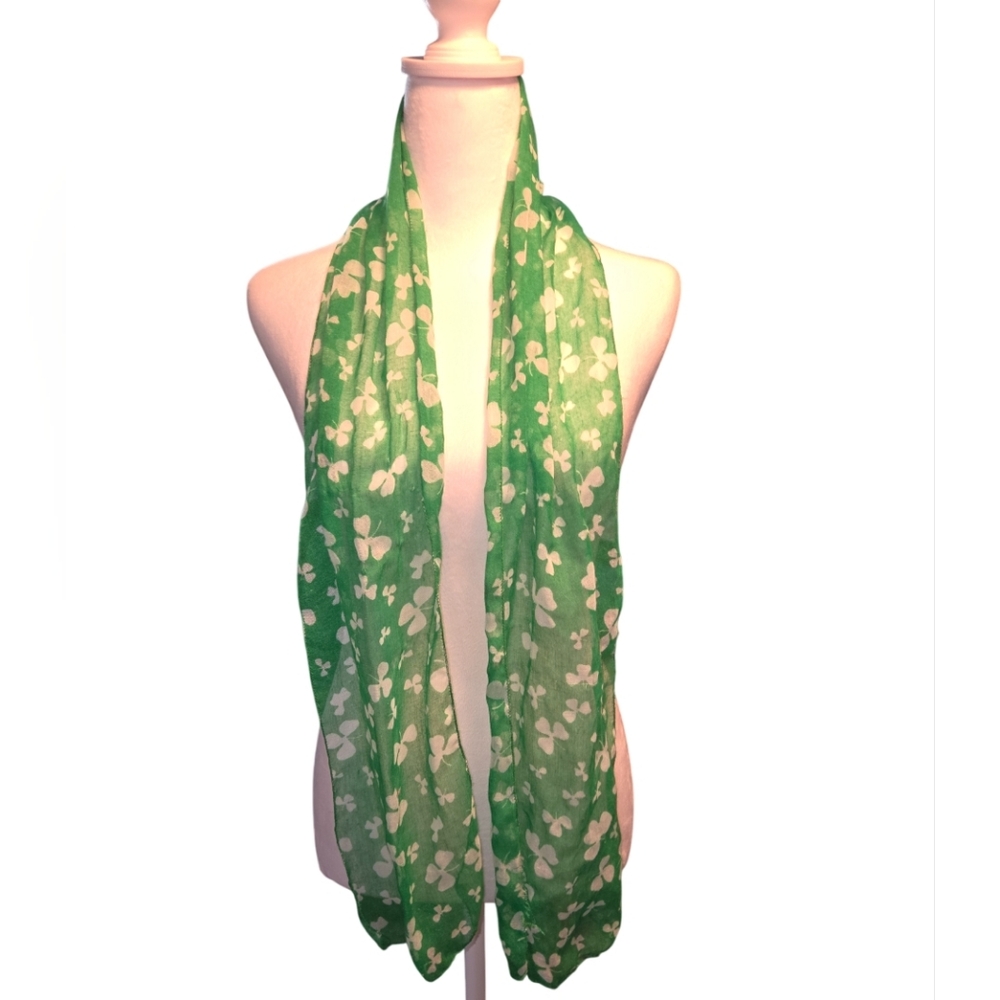 Scarf Women's Green Shamrock